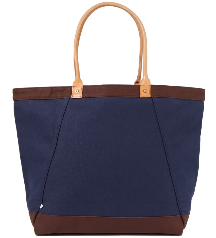Navy Wagon Tote Bag Placeholder Image