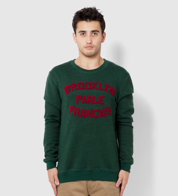 Green and Burgundy Brooklyn Parle Francais Sweater Placeholder Image
