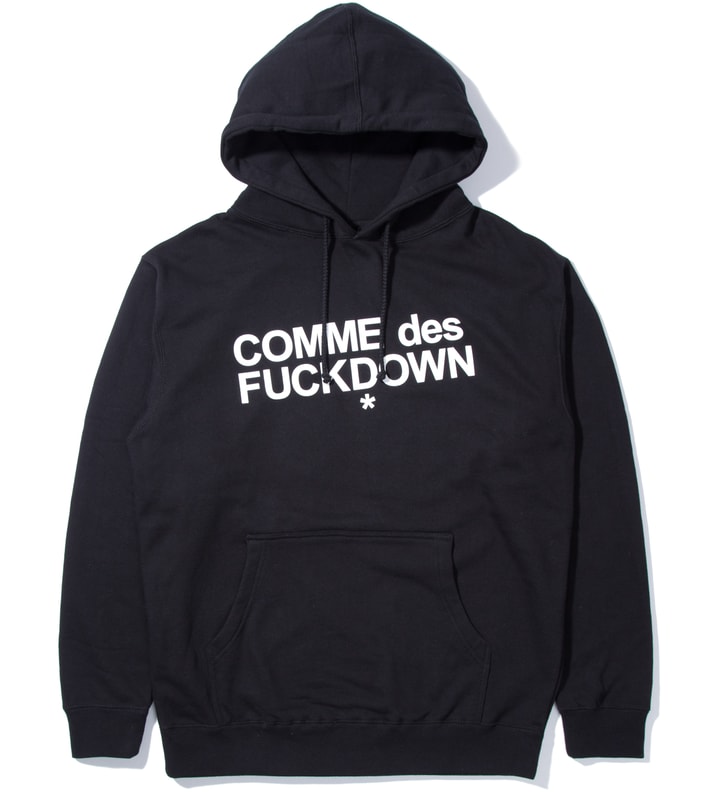 Black Comme Des Fuckdown Hoodie Placeholder Image
