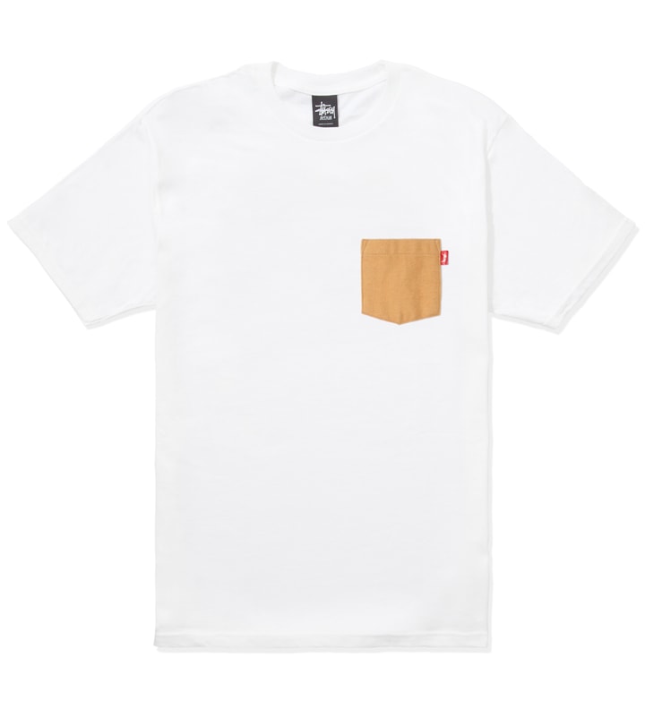 White Flannel Pocket T-Shirt Placeholder Image