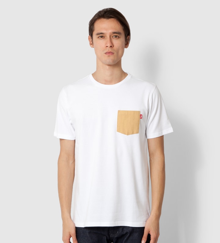 White Flannel Pocket T-Shirt Placeholder Image