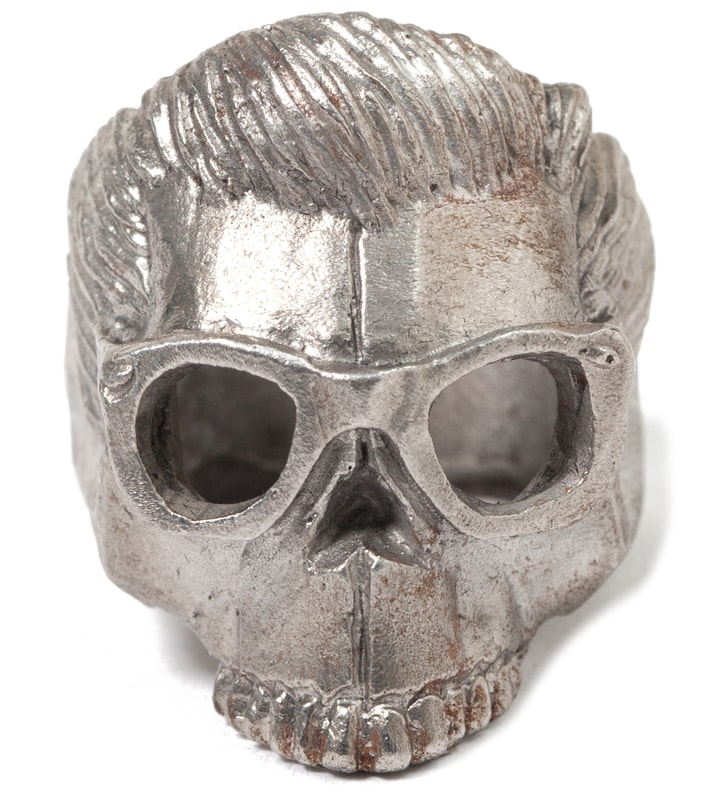 Silver Dead Serious with Glasses Ring Placeholder Image