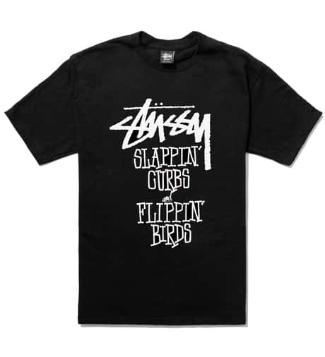 Stüssy Black Slappin Curbs T-Shirt HBX