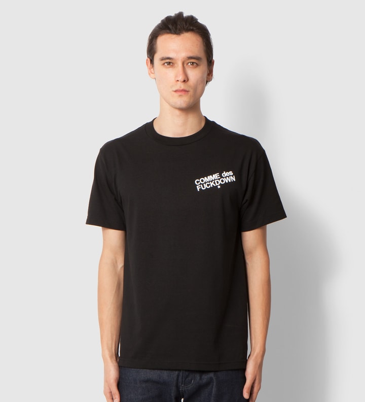 Black Comme des Fuckdown T-Shirt  Placeholder Image