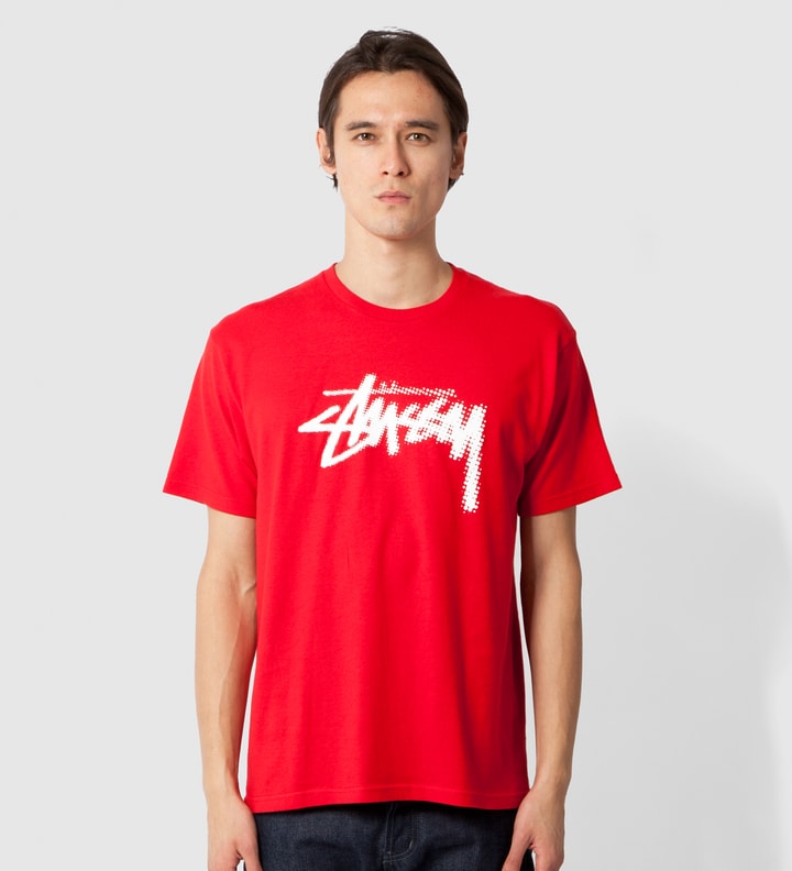 Red Halftone Stock T-Shirt Placeholder Image
