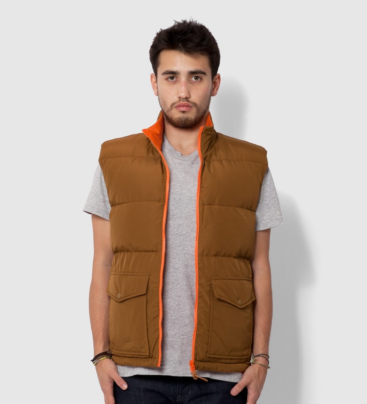 Brown/Orange Westridge Reversible Down Vest Placeholder Image