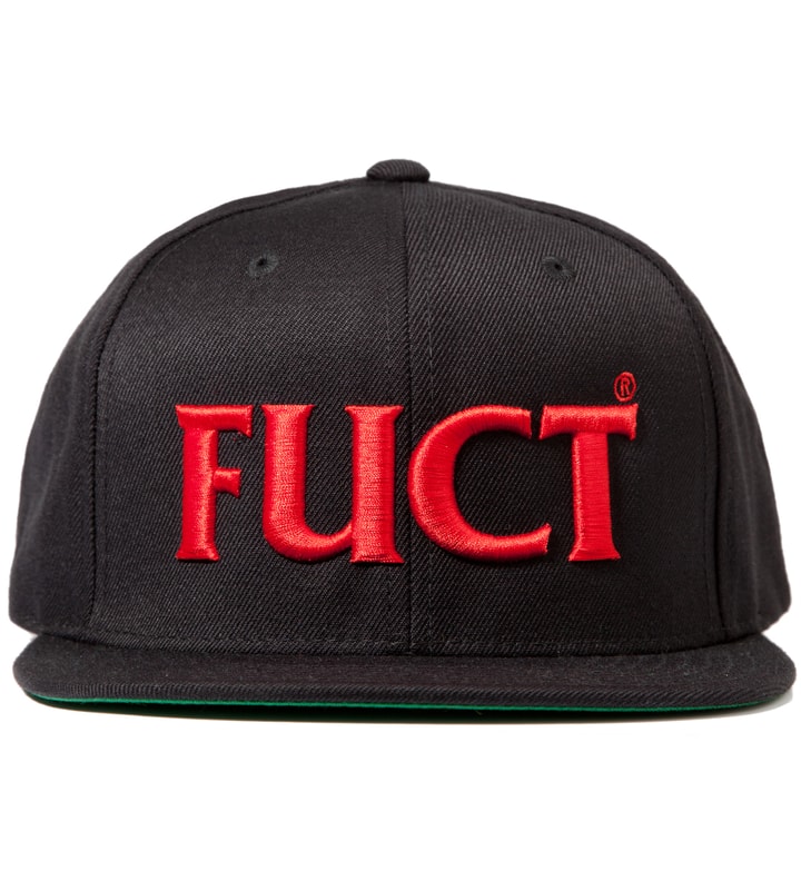 Black/Red FUCT Wars Logo Snapback Cap  Placeholder Image