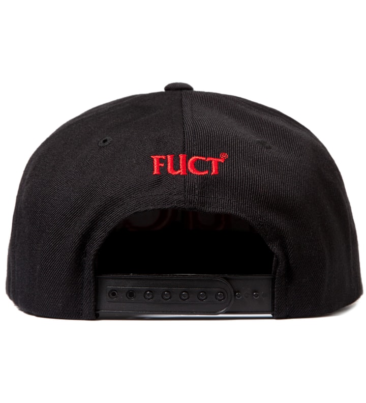 Black/Red FUCT Wars Logo Snapback Cap  Placeholder Image