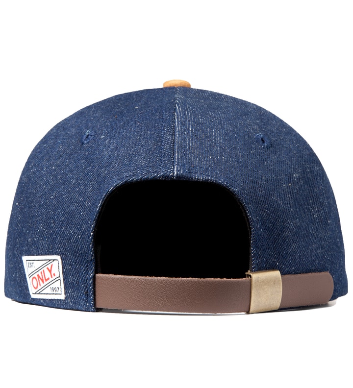 Only Ny Raw Denim/Suede Denim Polo Hat HBX