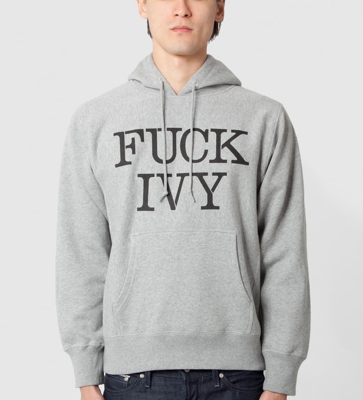 Mark McNairy for Heather Grey Wall Grey Fuck Ivy Hoodie Placeholder Image