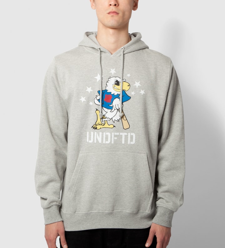 Heather Grey Eagle Undefeated Hoodie Placeholder Image