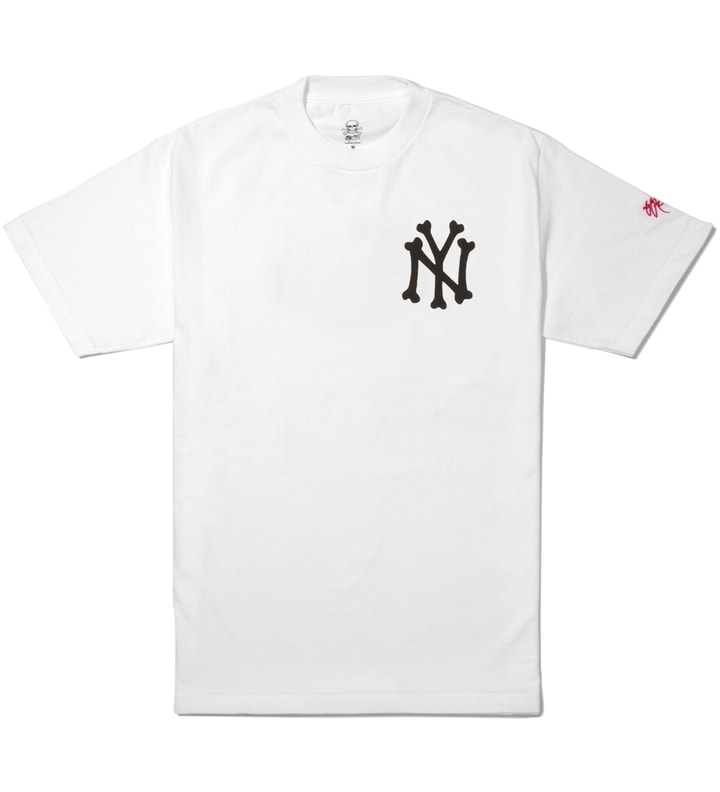 White NY Bones T-Shirt  Placeholder Image