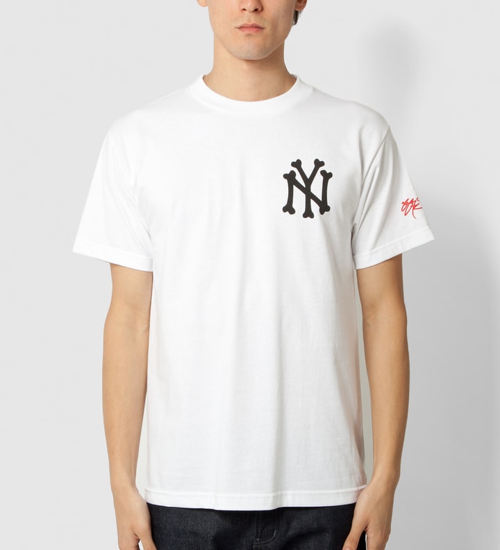 White NY Bones T-Shirt  Placeholder Image