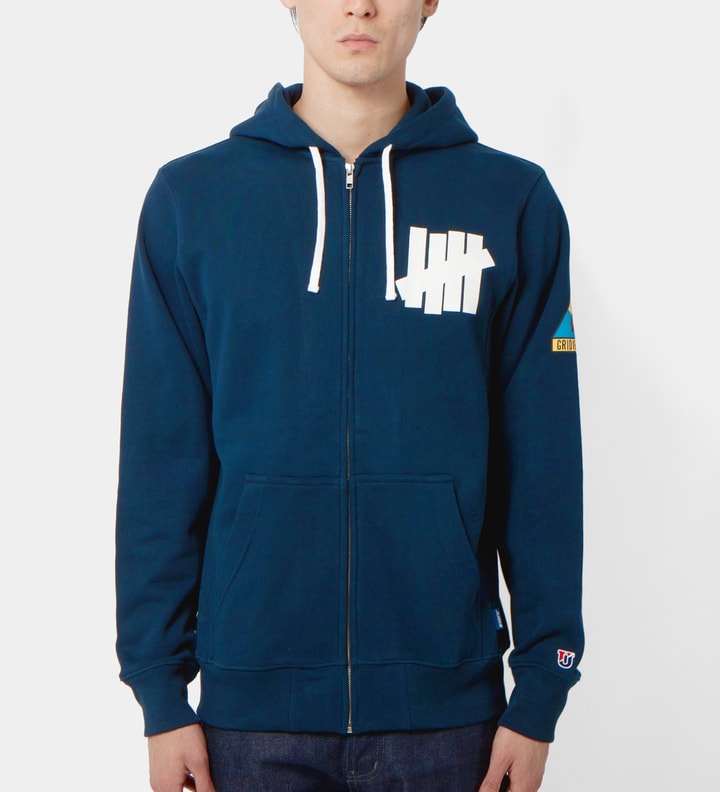 Navy Hail Mary Zip Hoodie  Placeholder Image