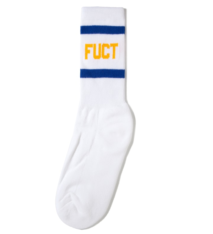 White/Blue Varsity Sock   Placeholder Image