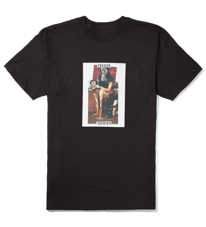 Black Teevee Jeebies T-Shirt  Placeholder Image