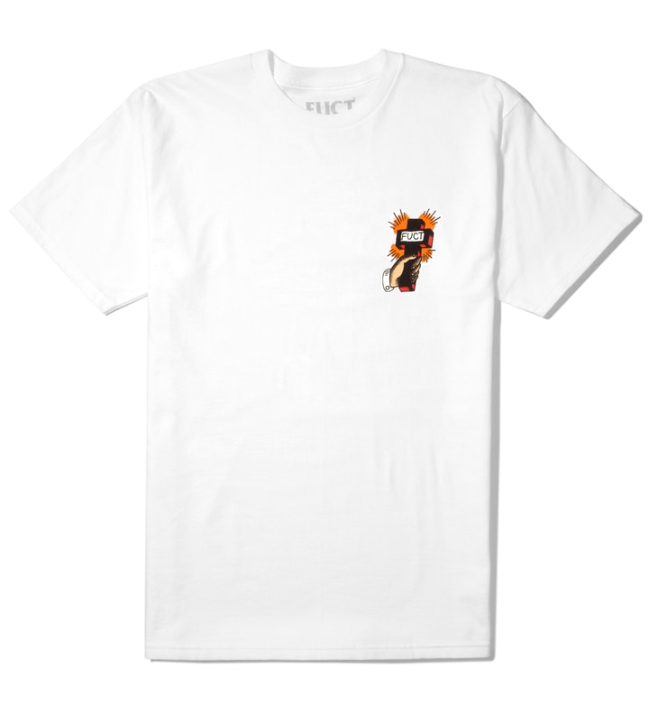 White Pray Now Fry Later T-Shirt  Placeholder Image
