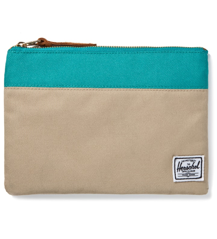 Khaki/Teal Field Pouch Large Placeholder Image