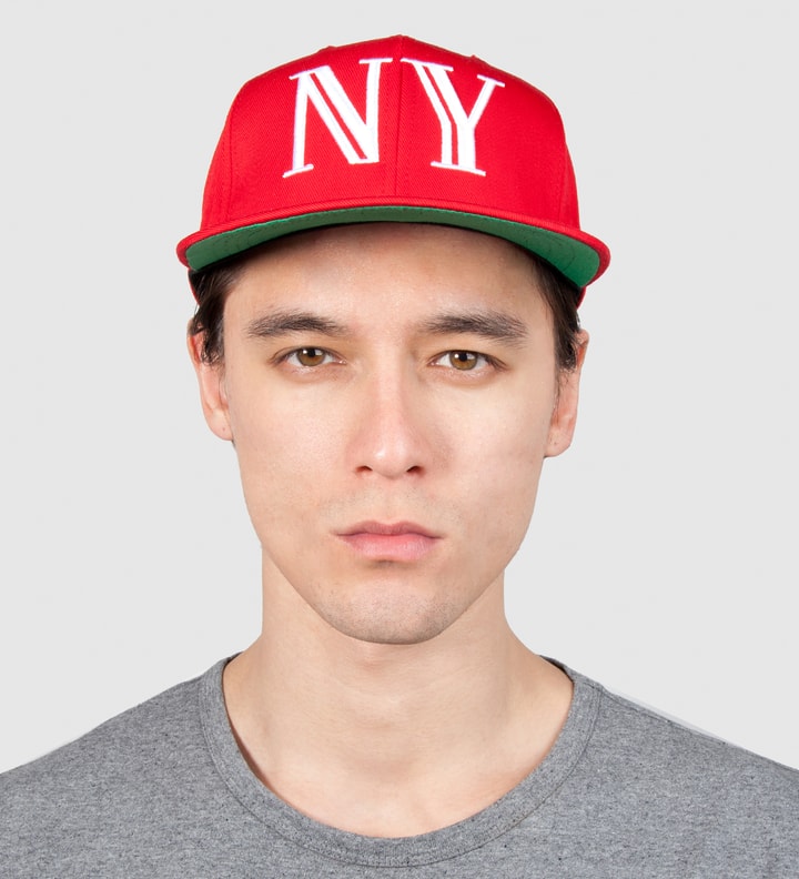 Red 9/11 Balmain NY Snapback Cap  Placeholder Image
