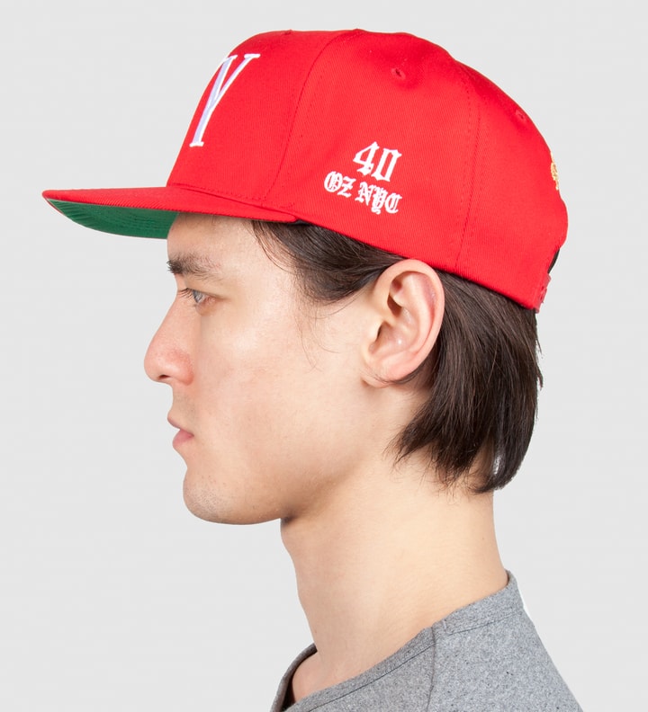 Red 9/11 Balmain NY Snapback Cap  Placeholder Image