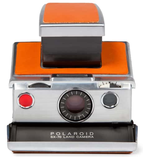 Chrome Body (Brown) Refurbished Vintage Polaroid SX-70 Camera