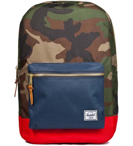 Herschel Supply Woodland Camo/Navy/Red Settlement Backpack HBX