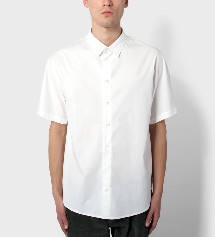 Antique White S/S Dolman Button Up with Fisherman Sleeves  Placeholder Image