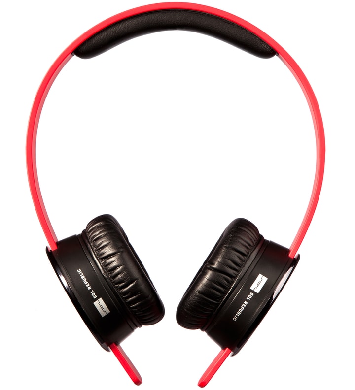 Red Tracks V8 Headphones Placeholder Image