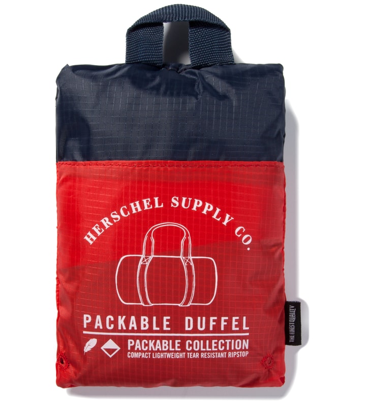 Navy/Red Packable Duffle Bag  Placeholder Image
