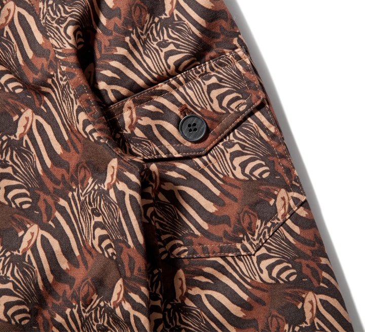 Zebra Heads Print Cropped Parka Placeholder Image