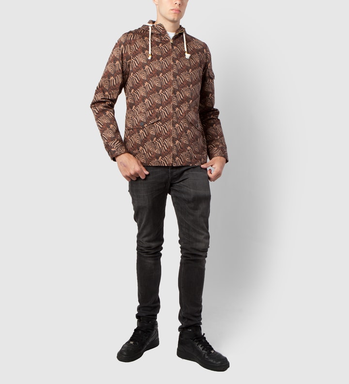 Zebra Heads Print Cropped Parka Placeholder Image