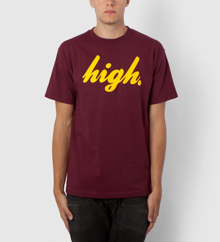 Maroon/Yellow Domo High T-Shirt Placeholder Image