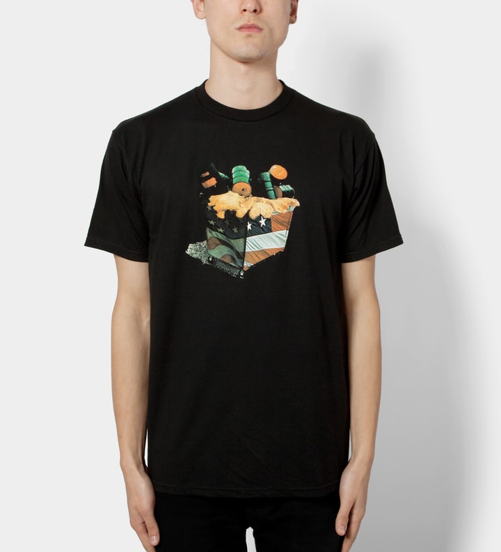 Black American Waste T-Shirt  Placeholder Image