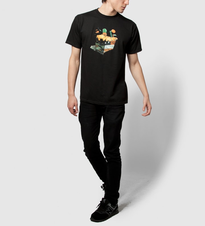 Black American Waste T-Shirt  Placeholder Image