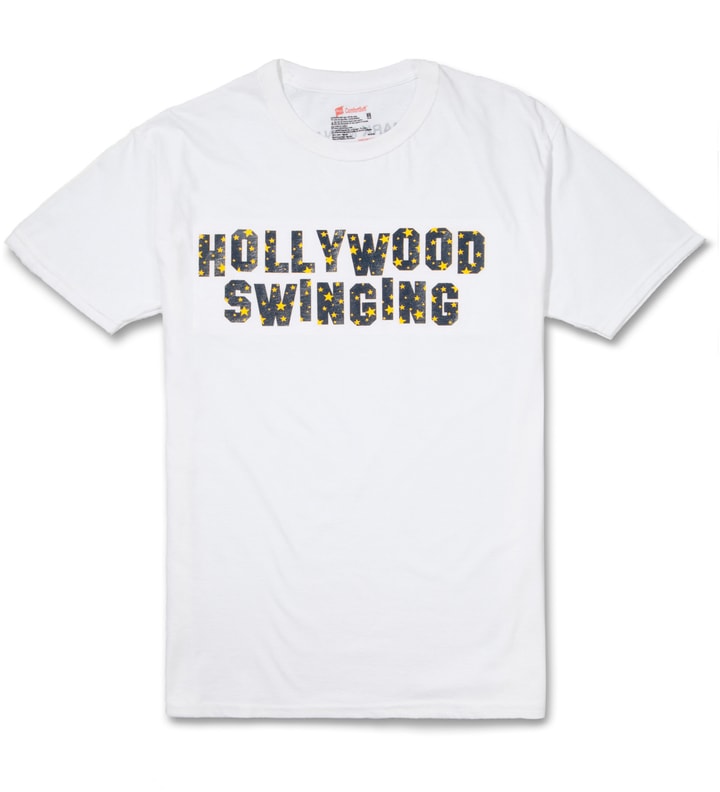 White Hollywood Swinging T-Shirt Placeholder Image