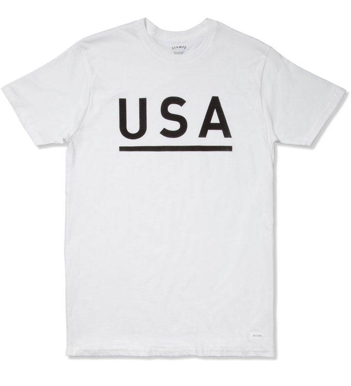 White USA T-Shirt Placeholder Image