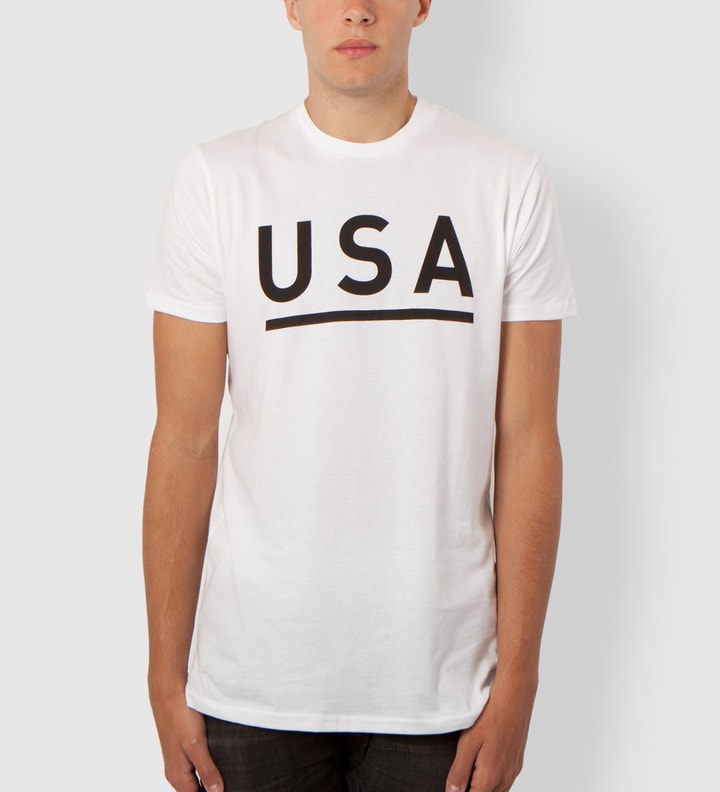 White USA T-Shirt Placeholder Image