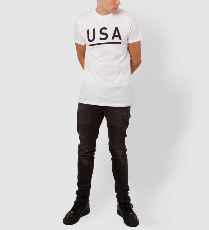 White USA T-Shirt Placeholder Image