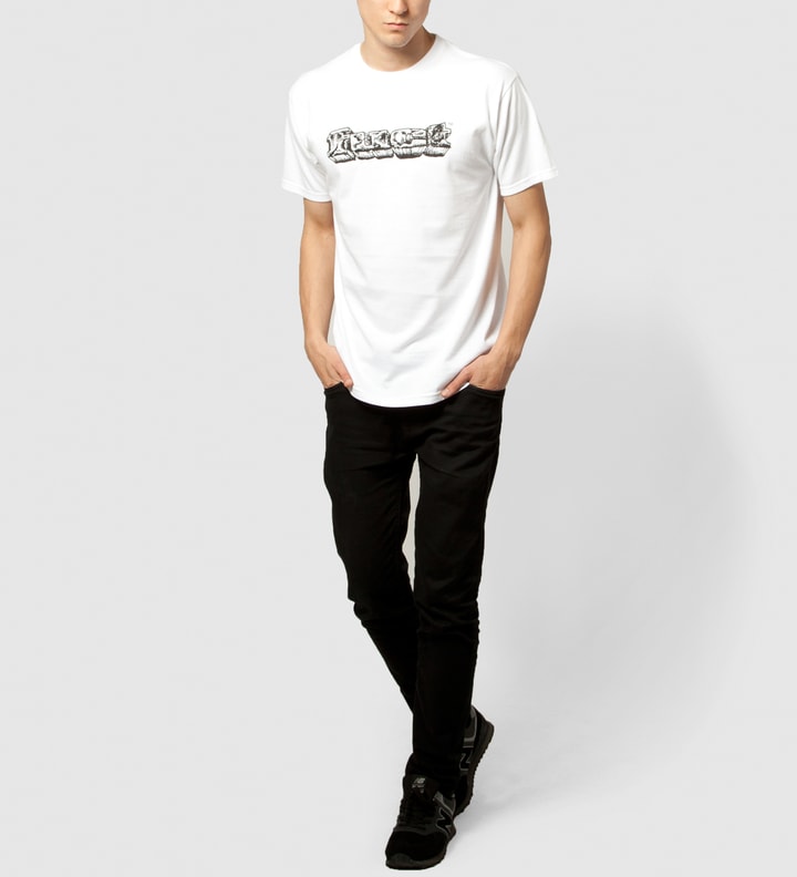 White OG Crackle Rock T-Shirt  Placeholder Image