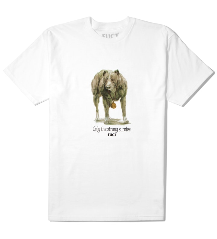 White Only The Strong Survive T-Shirt  Placeholder Image