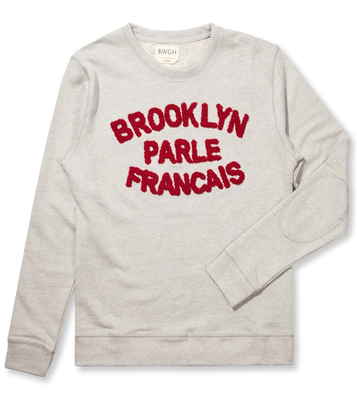BWGH Grey/Burgundy Brooklyn Parle Francis Sweater