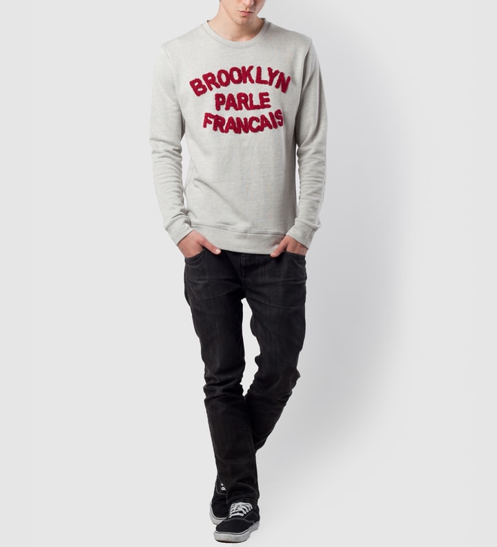 BWGH Grey/Burgundy Brooklyn Parle Francis Sweater