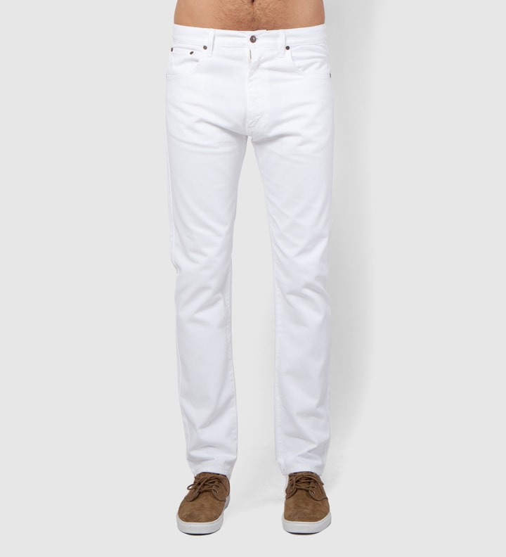 White Denim Trouser Pant Placeholder Image