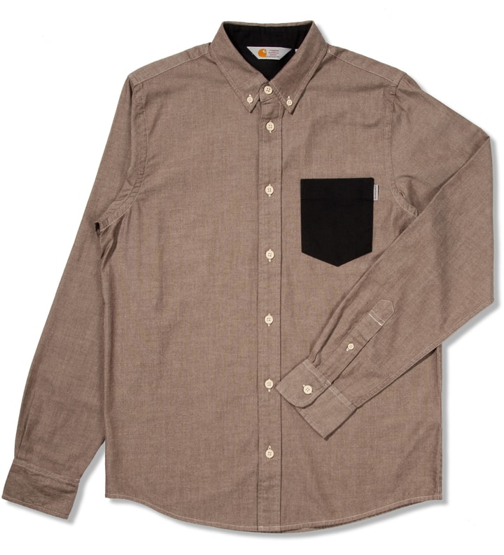 Tobacco/Craw Black Stone Washed Alfred Shirt Placeholder Image