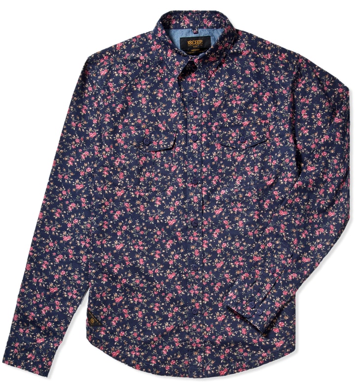Navy Roses Brooklyn Botanic Shirt Placeholder Image