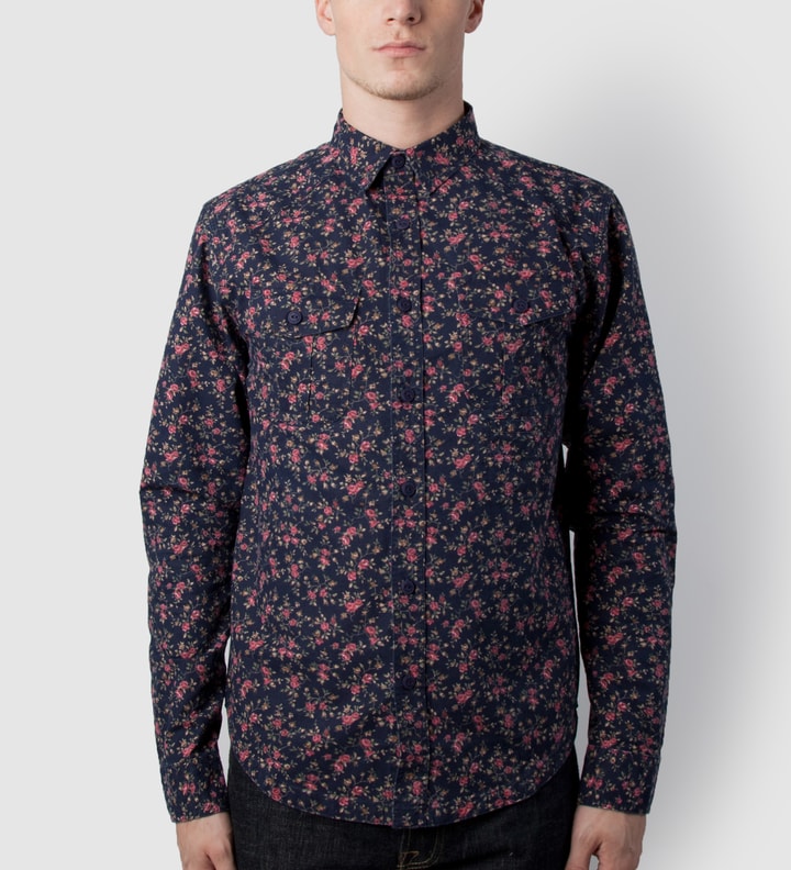 Navy Roses Brooklyn Botanic Shirt Placeholder Image