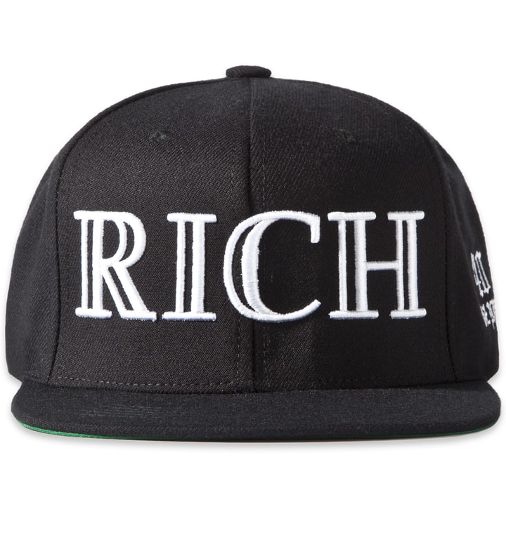 Black RICH Snapback Cap  Placeholder Image