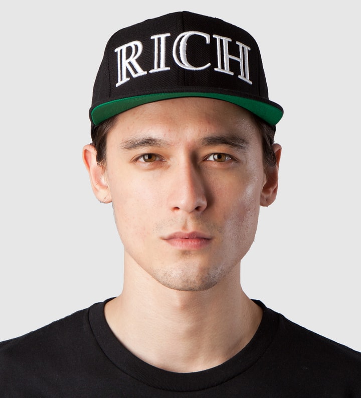 Black RICH Snapback Cap  Placeholder Image