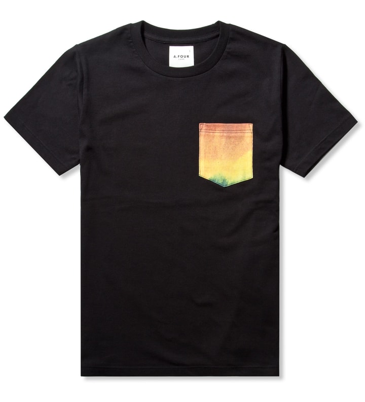 Black Tie-dye Pocket T-Shirt Placeholder Image