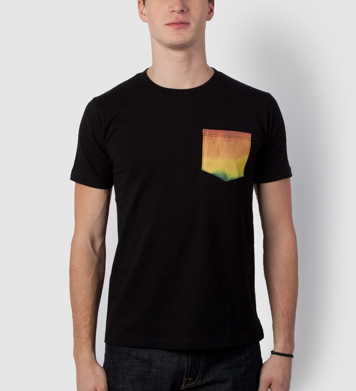 Black Tie-dye Pocket T-Shirt Placeholder Image